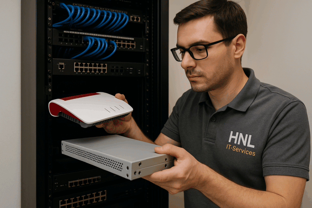 Wir installieren stets aktuelle Firewalls in Ihrem Unternehmen